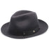 Journey - Walrus Hats Navy Wool Felt Fedora Crushable Hat - H7009